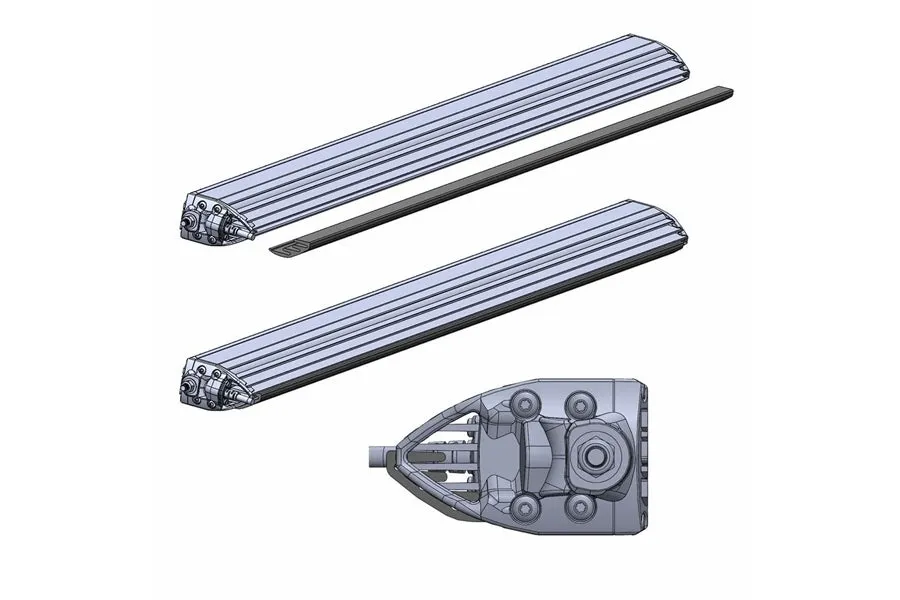 2021  Ford Bronco Rigid Industries Roof Rack LED Light Mount Kit