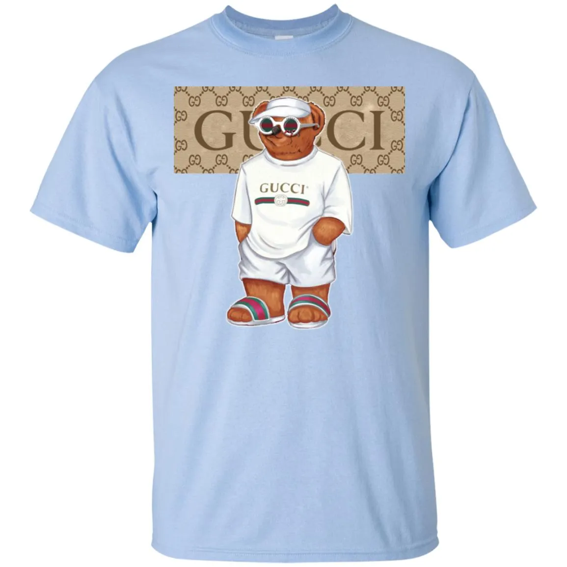 Best Life Gucci Bear T-shirt Men Cotton T-Shirt