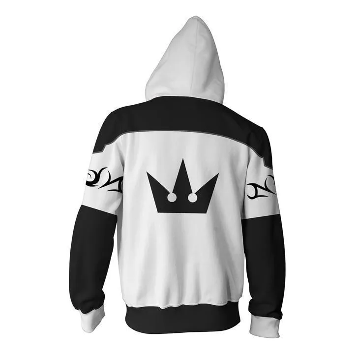 BFJmz Game Kingdom Hearts 3D Printing Coat Zipper Coat Leisure Sports Sweater Autumn And Winter