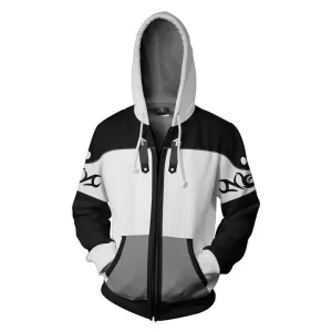 BFJmz Game Kingdom Hearts 3D Printing Coat Zipper Coat Leisure Sports Sweater Autumn And Winter