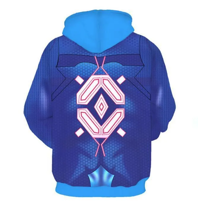 BFJmz METROID Samus Zero 3D Printing Coat Zipper Coat Leisure Sports Sweater Autumn And Winter