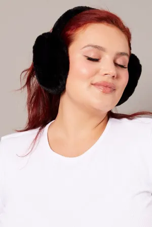 Black Fluffy Ear Muffs