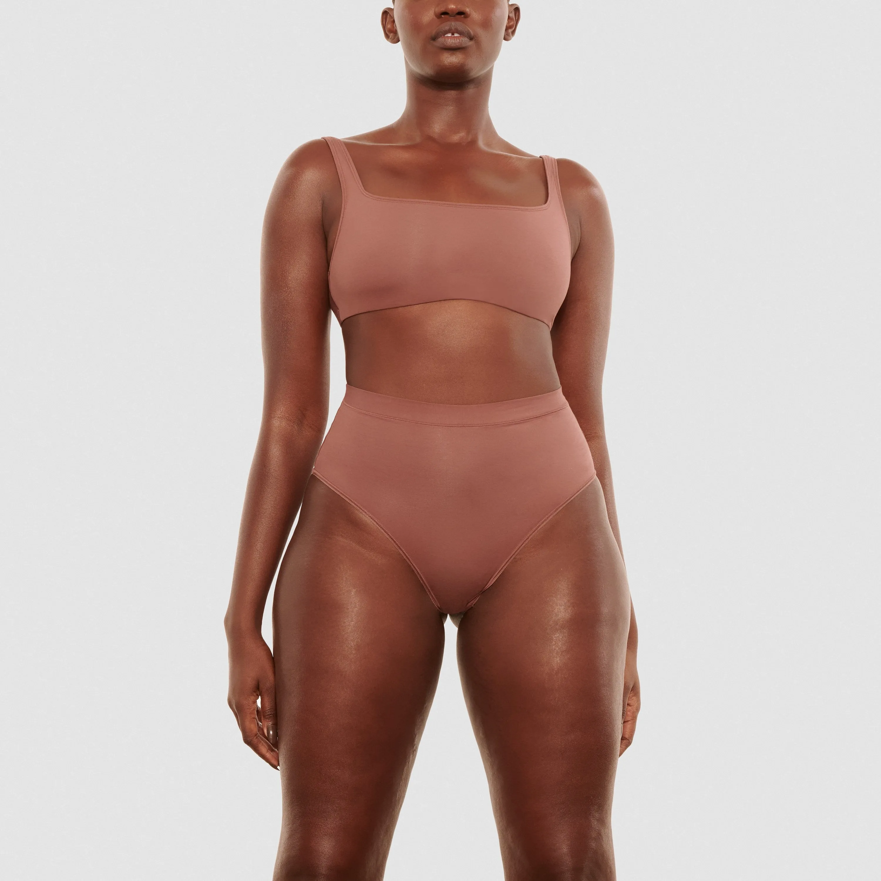BODY BASICS HIGH WAIST BRIEF | GARNET