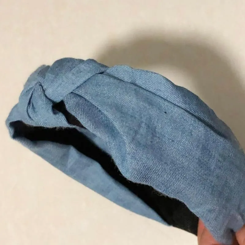 Bohemian Blue Denim Hairbands
