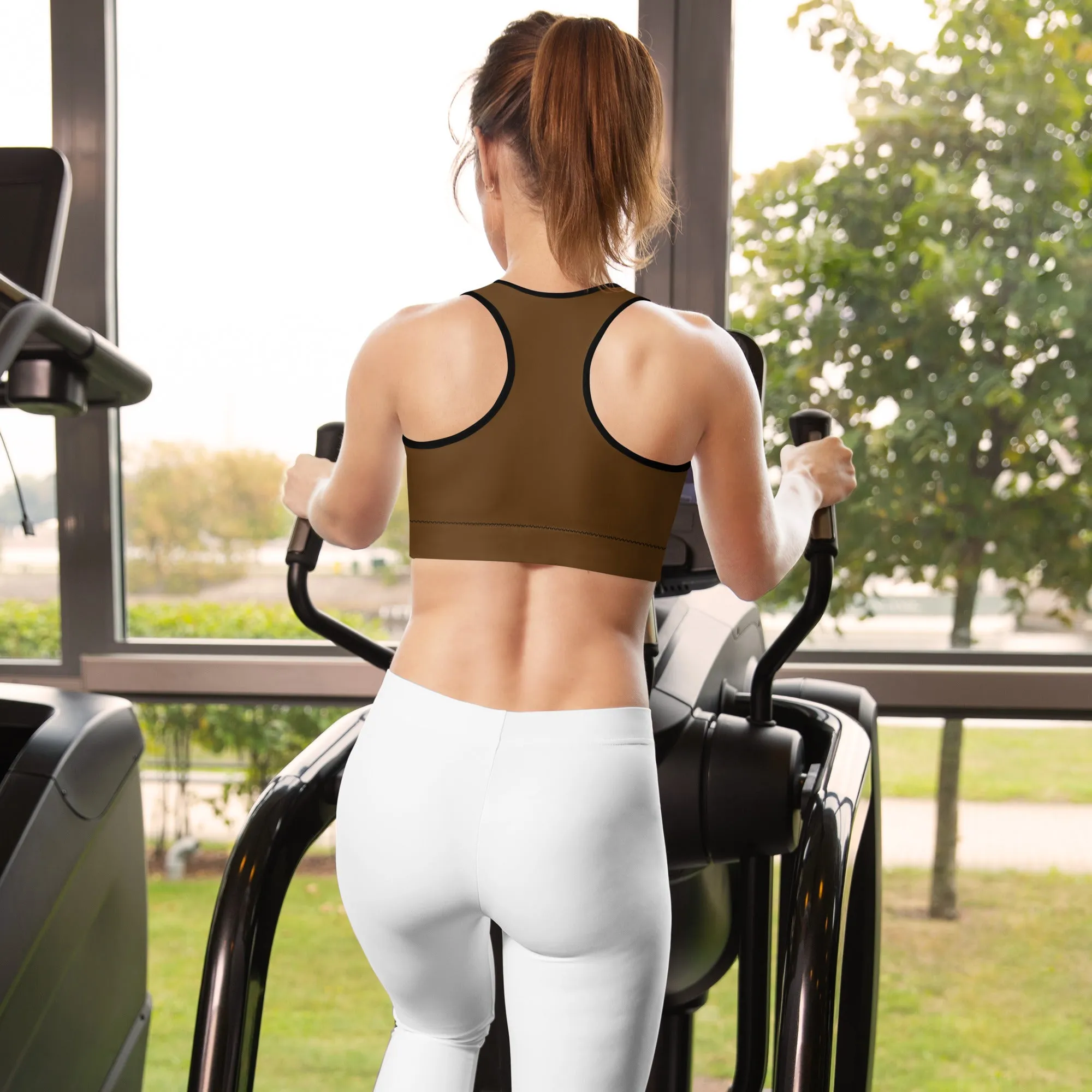 Brown w/Black Warrior Sports Bra