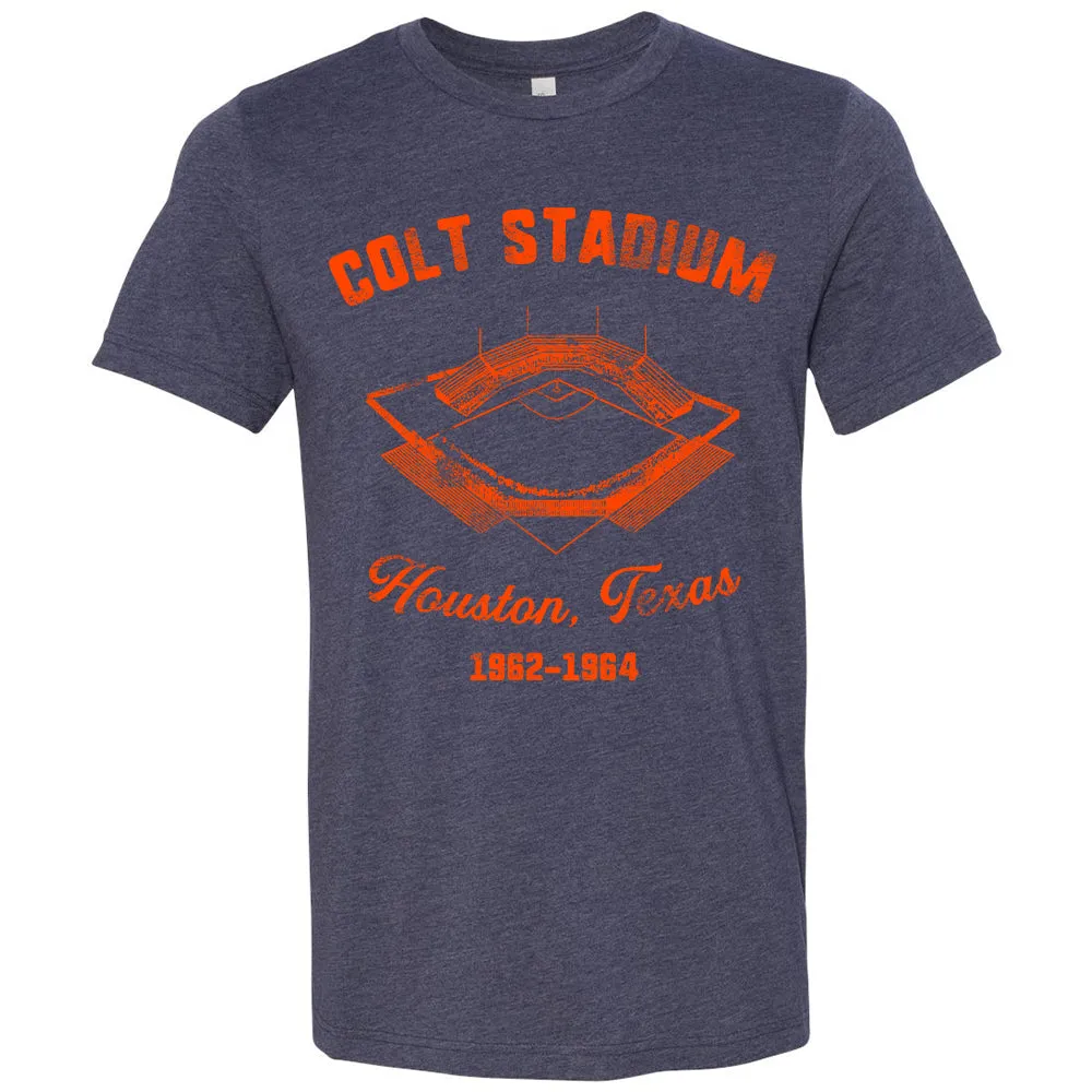 Colt Stadium T Shirt | Colt Stadium Heather Navy T Shirt