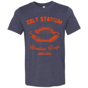 Colt Stadium T Shirt | Colt Stadium Heather Navy T Shirt