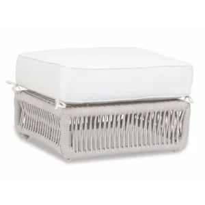 Dana Rope Ottoman with Cushions - Linen Canvas