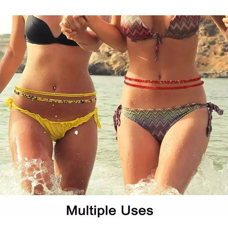 Double Beaded Waist Belly Chain - 2 Pcs