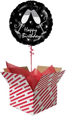 Happy Birthday Toast Balloon Gift
