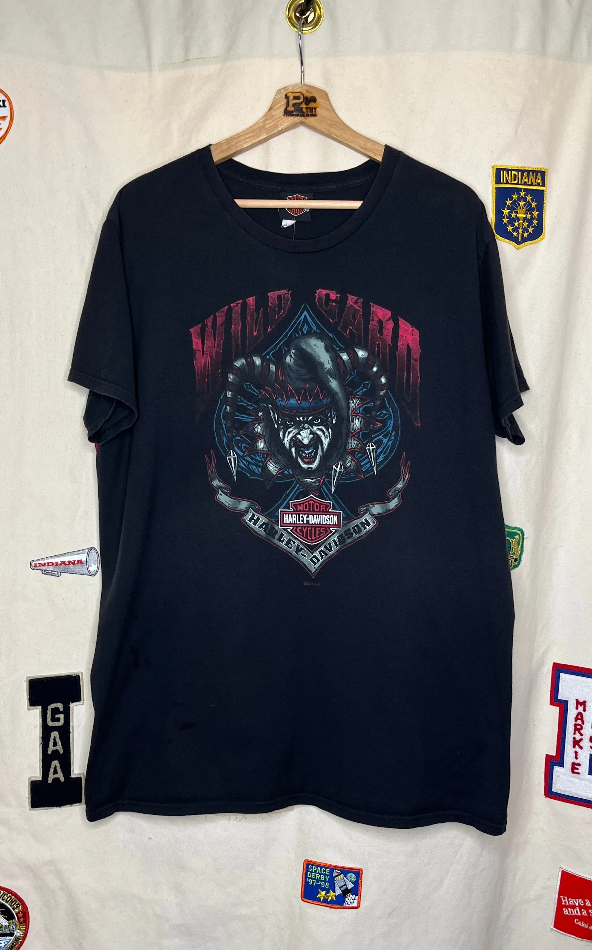 Harley-Davidson Wild Card Black T-Shirt: XL
