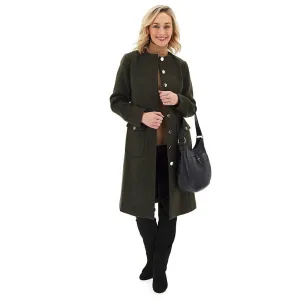 JD Williams Longline Belted Utility Coat Khaki UK 12
