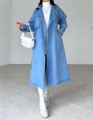 Jean trench coat