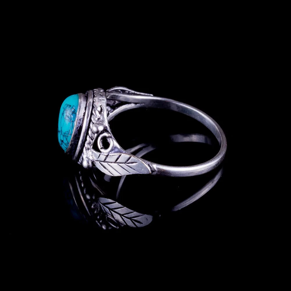 Leaf Ring - Turquoise
