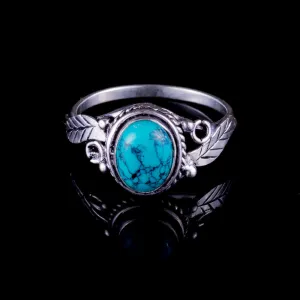 Leaf Ring - Turquoise