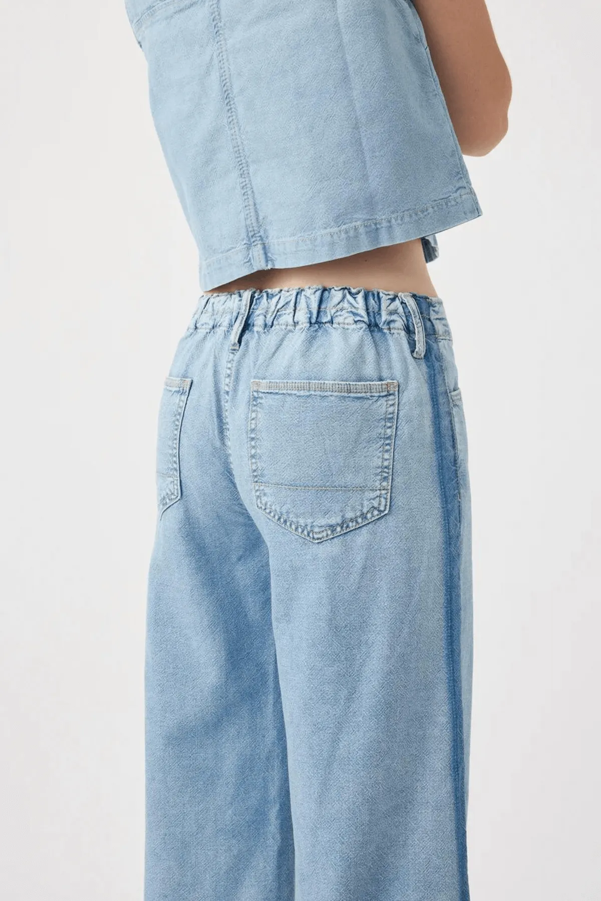 LEIGH MID WIDE LONG BROKEN BLUE