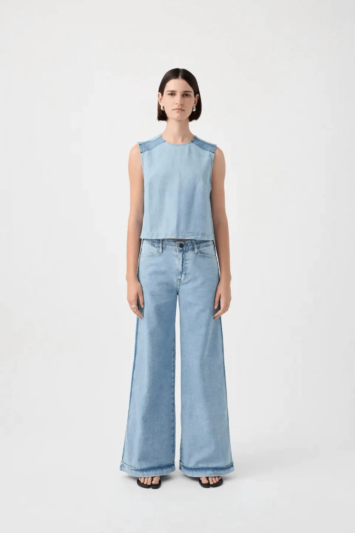 LEIGH MID WIDE LONG BROKEN BLUE