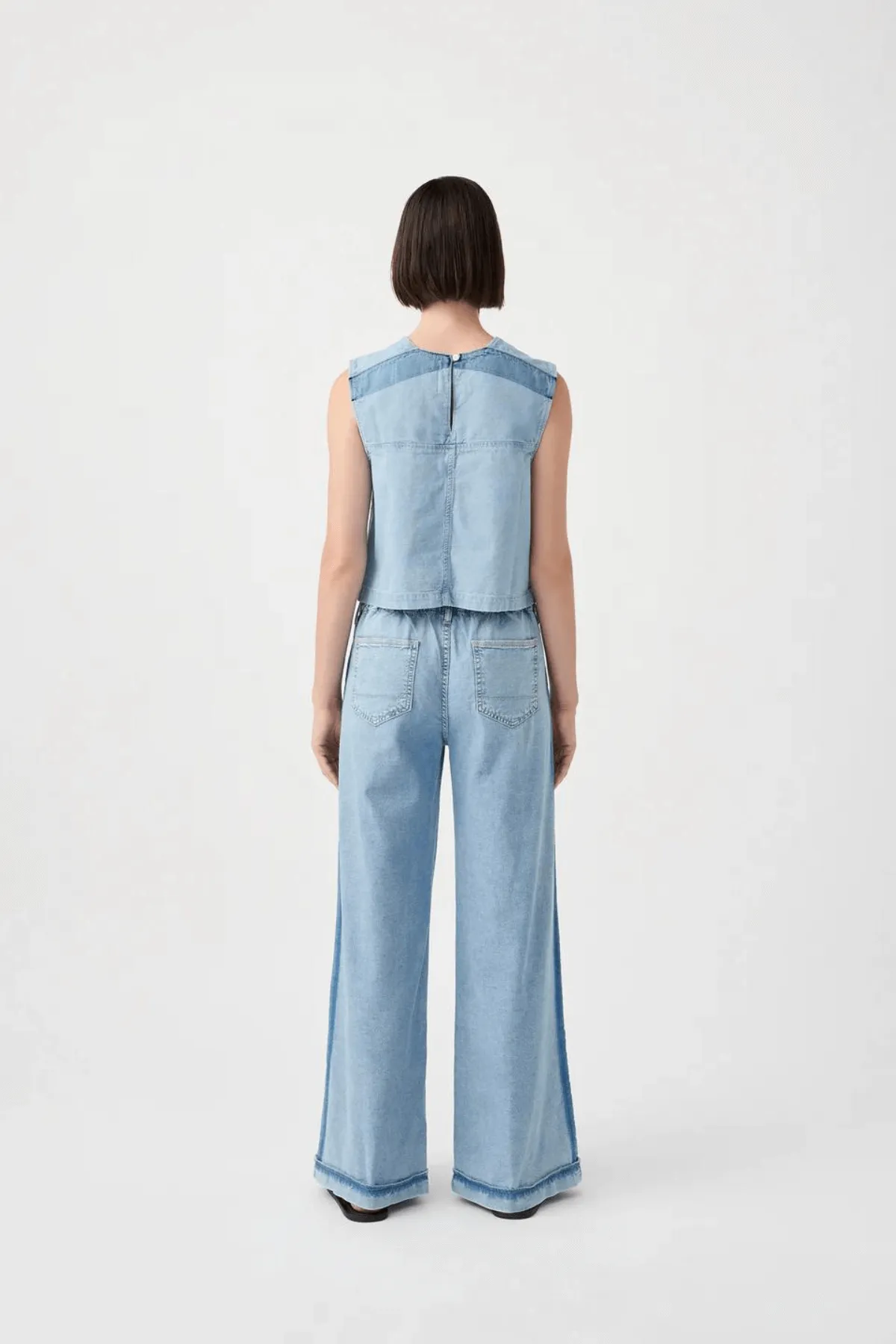 LEIGH MID WIDE LONG BROKEN BLUE