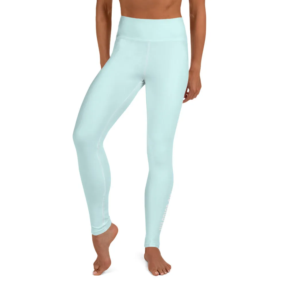 Light Cyan Warrior High Waist Leggings