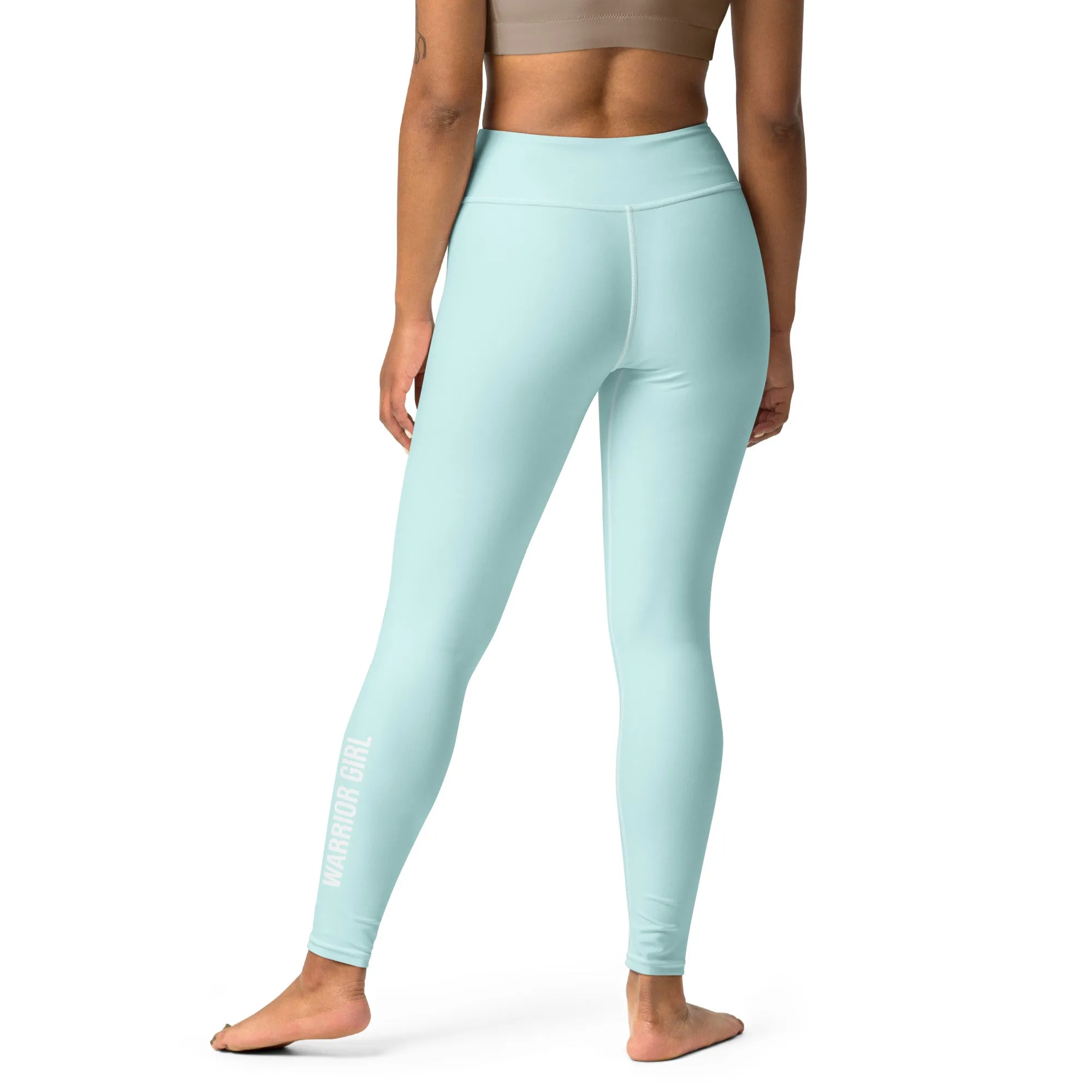 Light Cyan Warrior High Waist Leggings