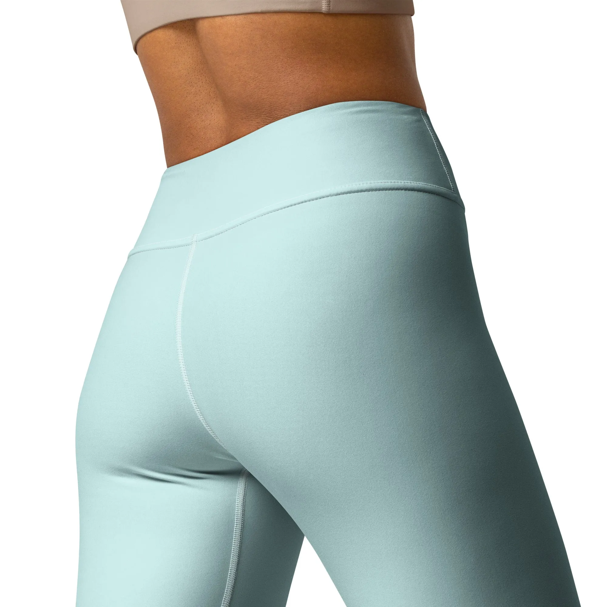 Light Cyan Warrior High Waist Leggings