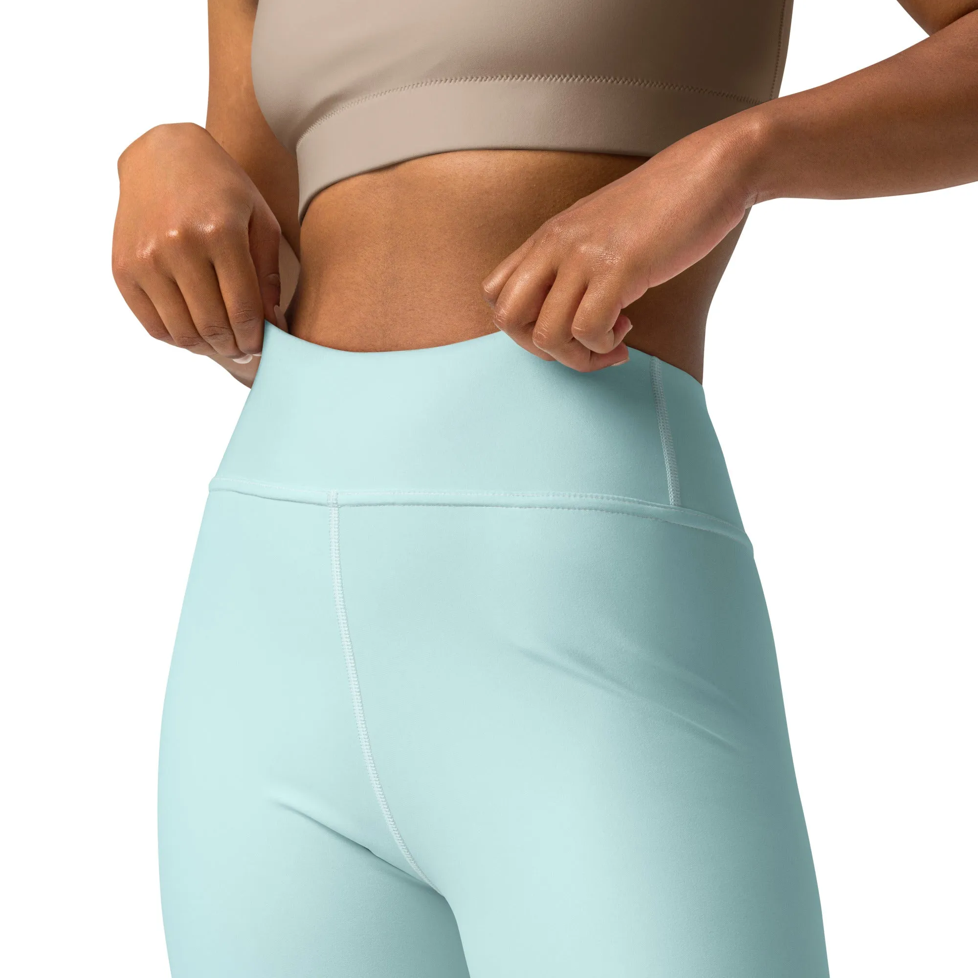 Light Cyan Warrior High Waist Leggings