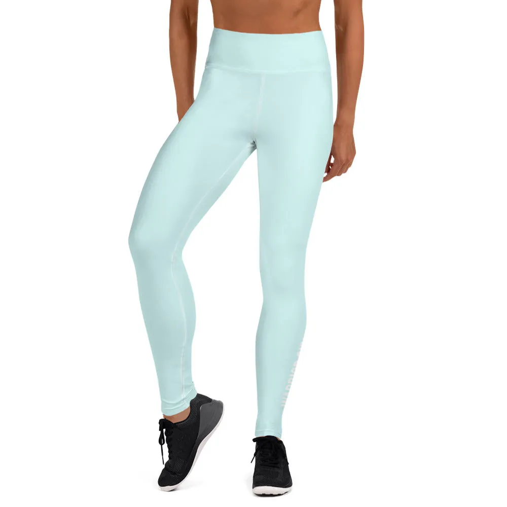Light Cyan Warrior High Waist Leggings