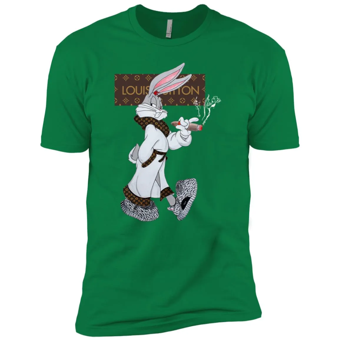 Louis Vuitton Rabbit Smoking Shirt Men Short Sleeve T-Shirt