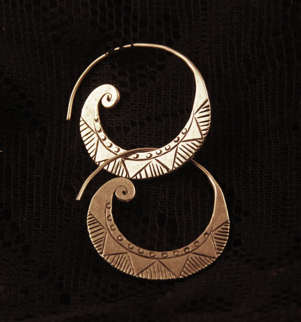 MAR silver earrings