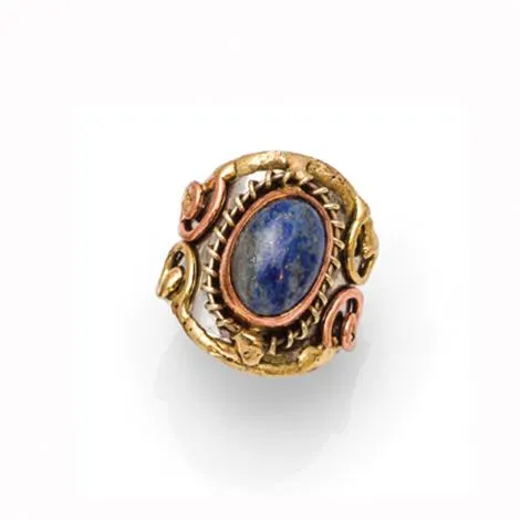 Mixed Metal and Stone Ring