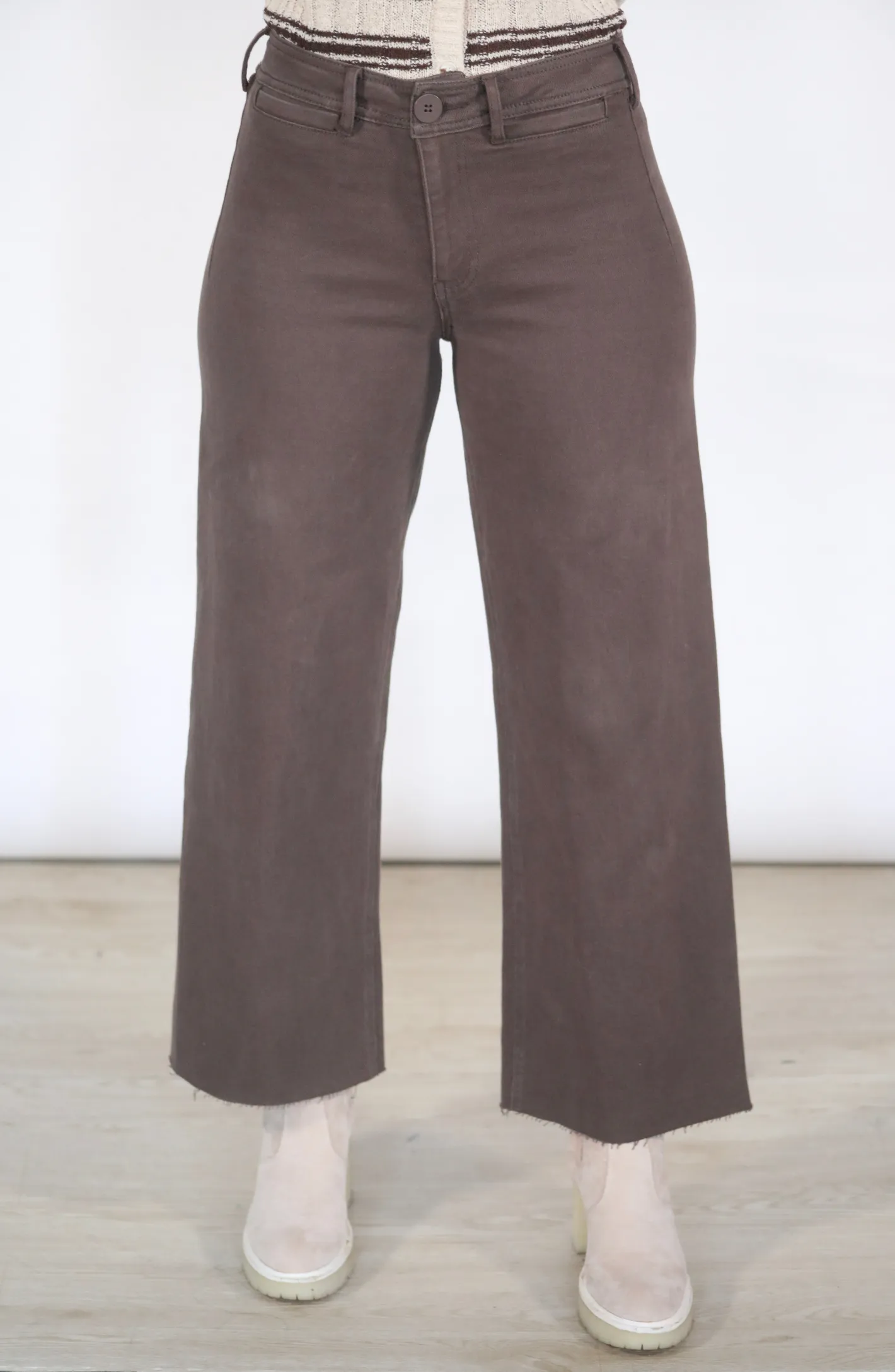 More For Me Coffee Wide Leg Pants