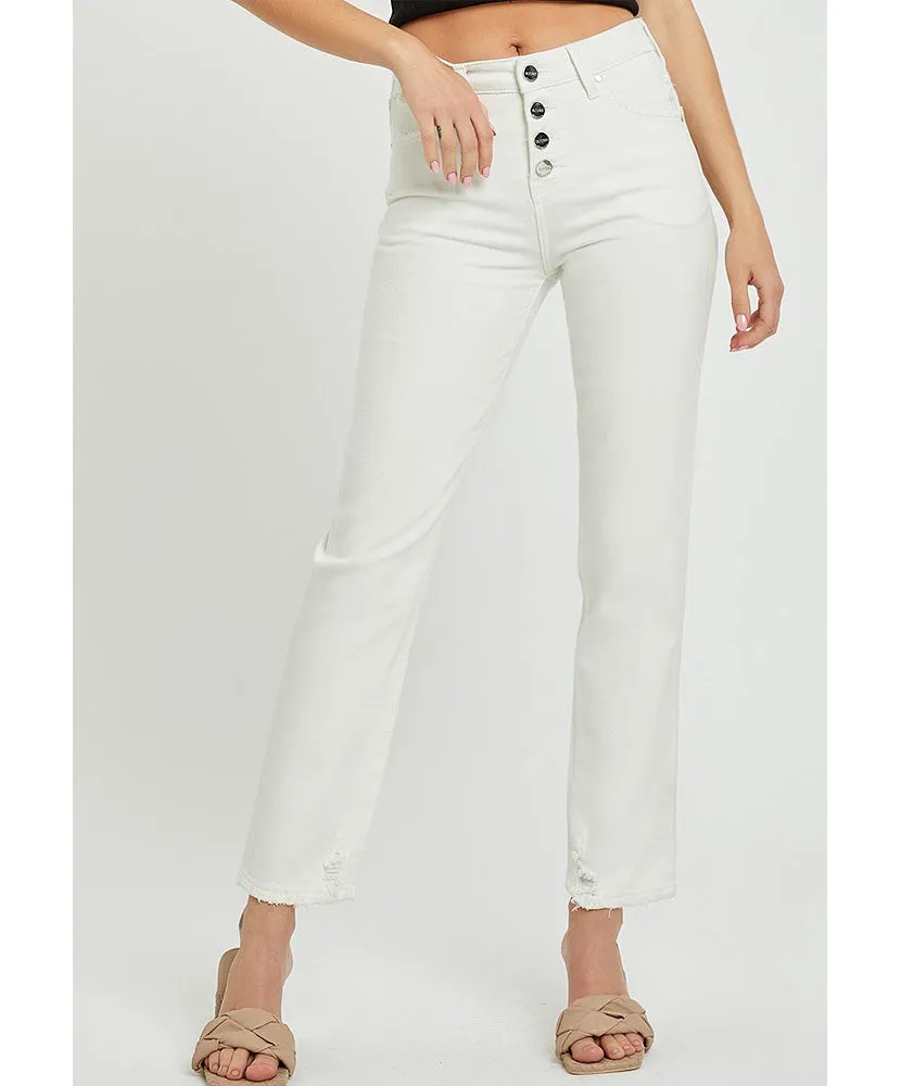 Morgan Mid-Rise Slim Leg Jeans