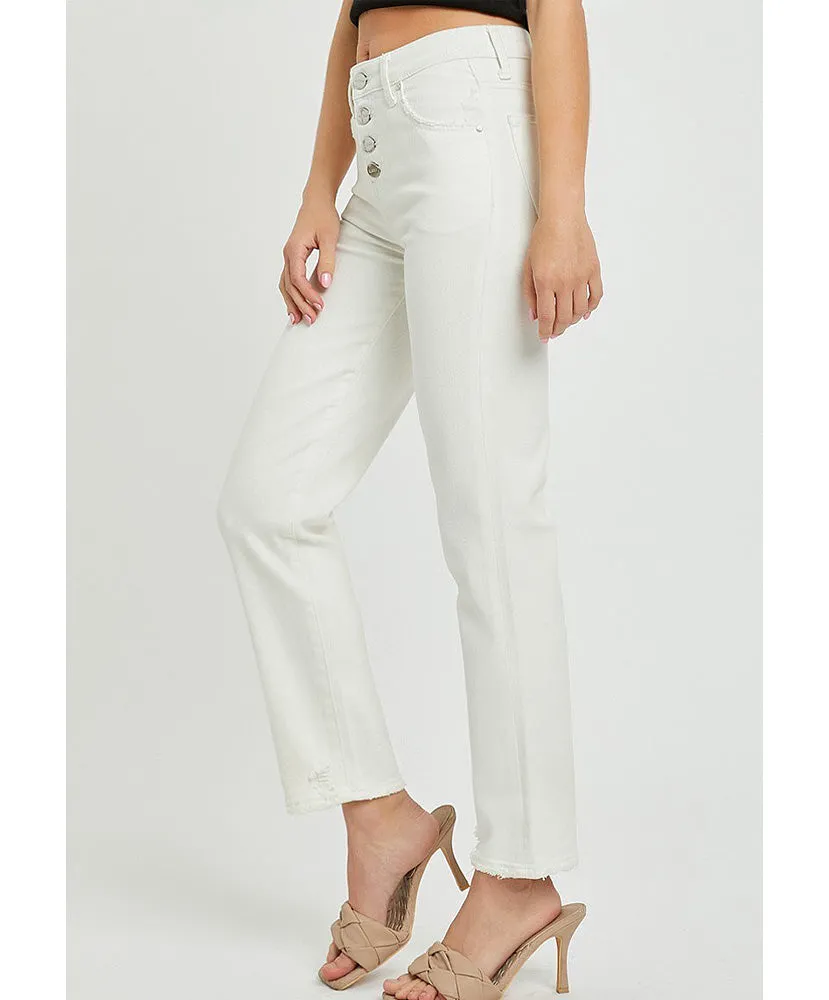 Morgan Mid-Rise Slim Leg Jeans