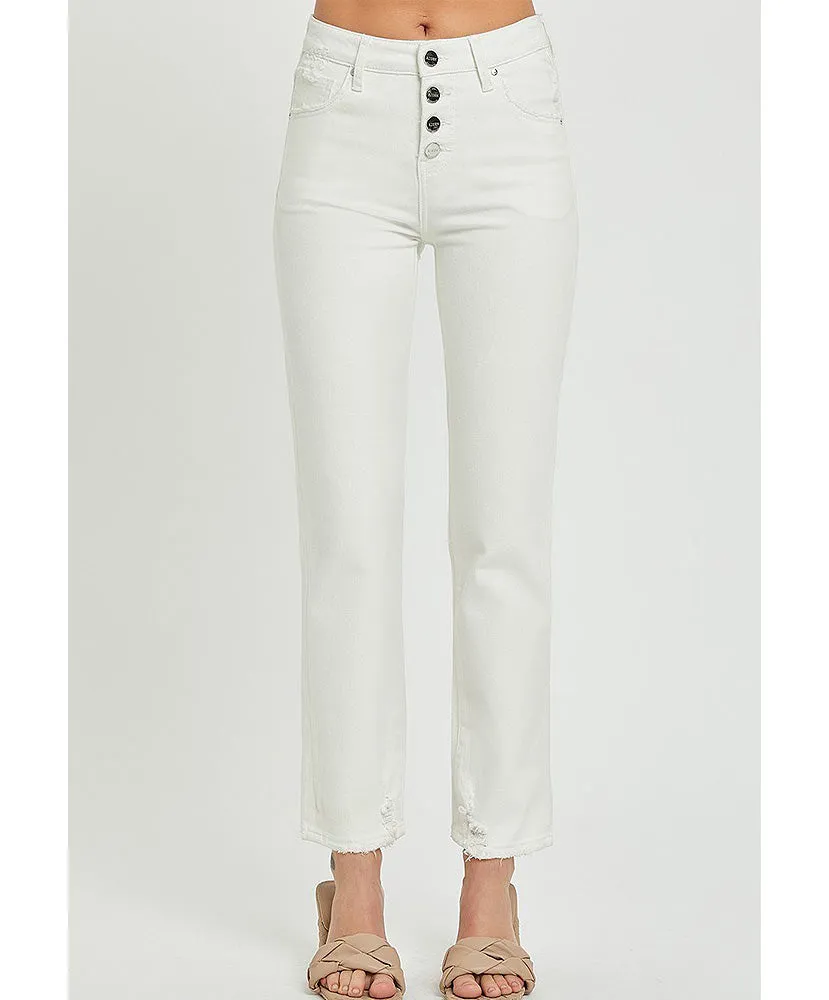 Morgan Mid-Rise Slim Leg Jeans