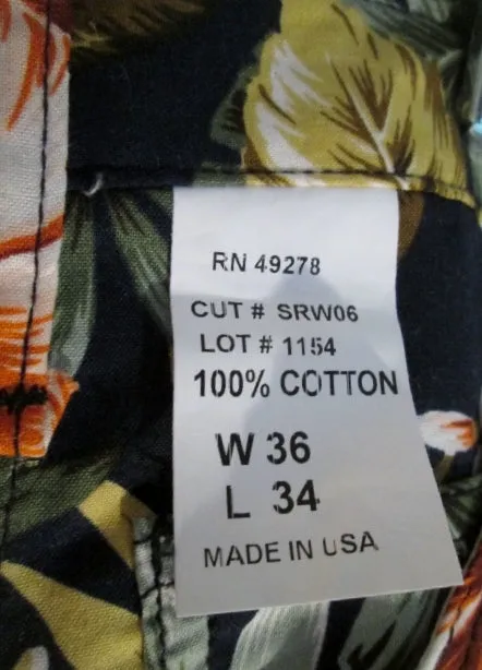 NEW Mens STAN SMITH WILLY FLORAL FLOWER Surfer Cotton PANT Jean Trouser 36X34