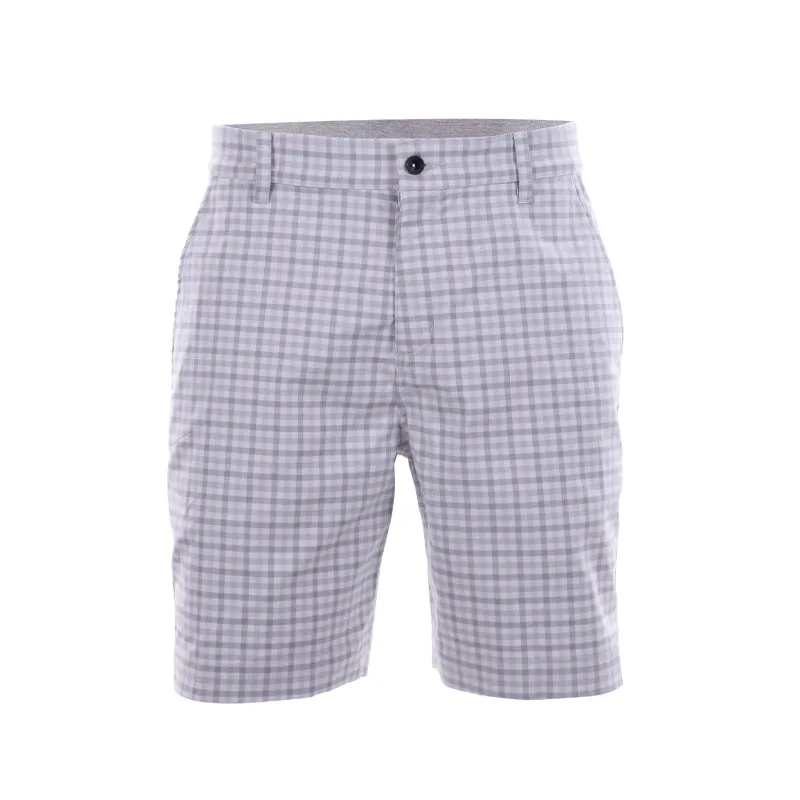 NIKE Chino Plaid Men's Shorts (Light Smoke Grey)