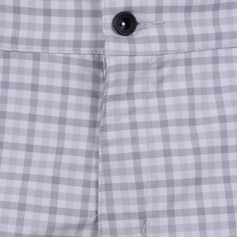 NIKE Chino Plaid Men's Shorts (Light Smoke Grey)