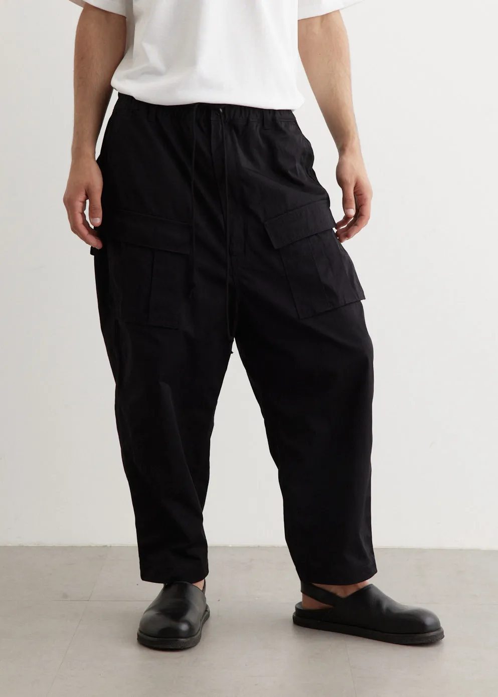 Nylon Chino Cargo Pants