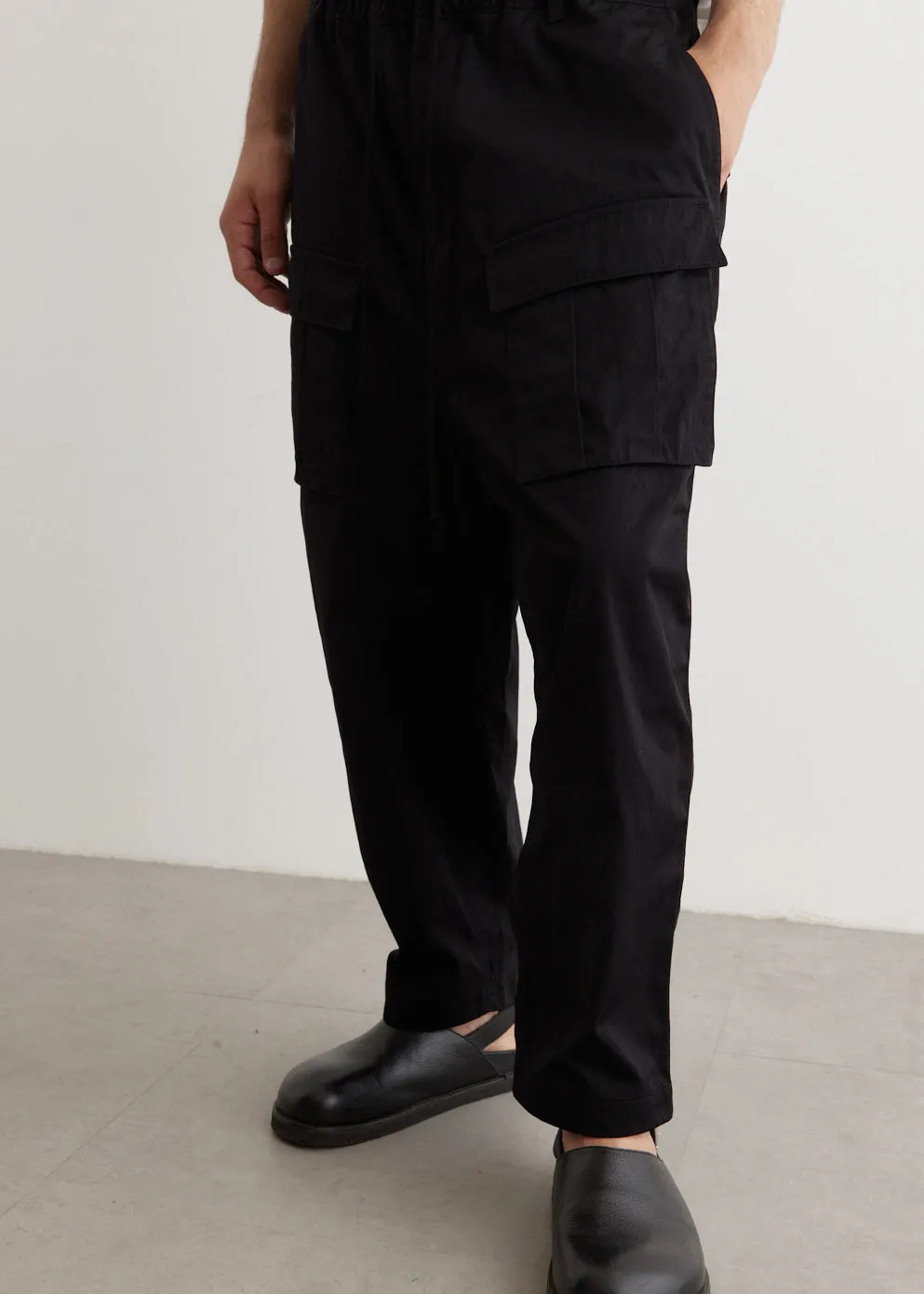 Nylon Chino Cargo Pants