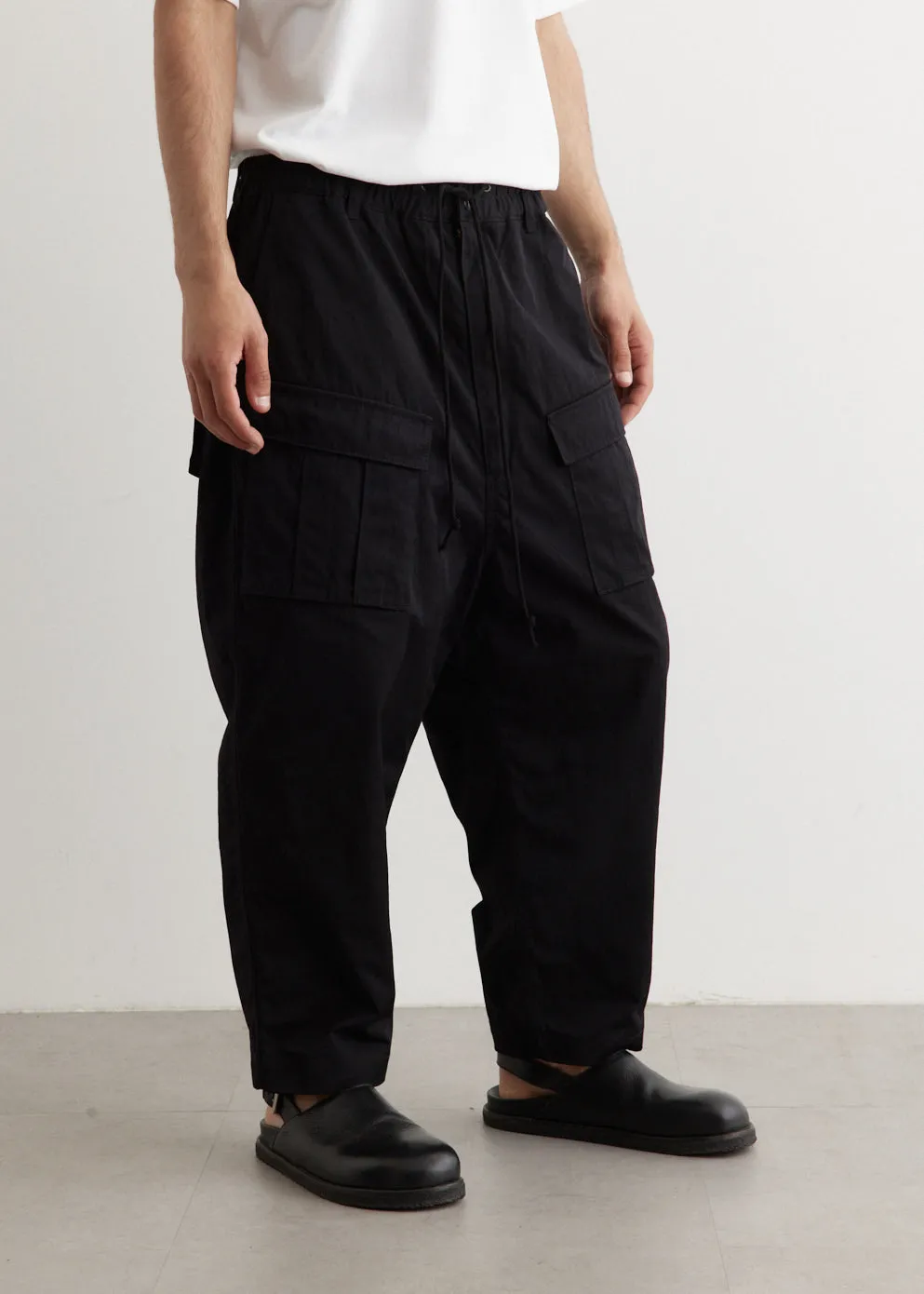 Nylon Chino Cargo Pants