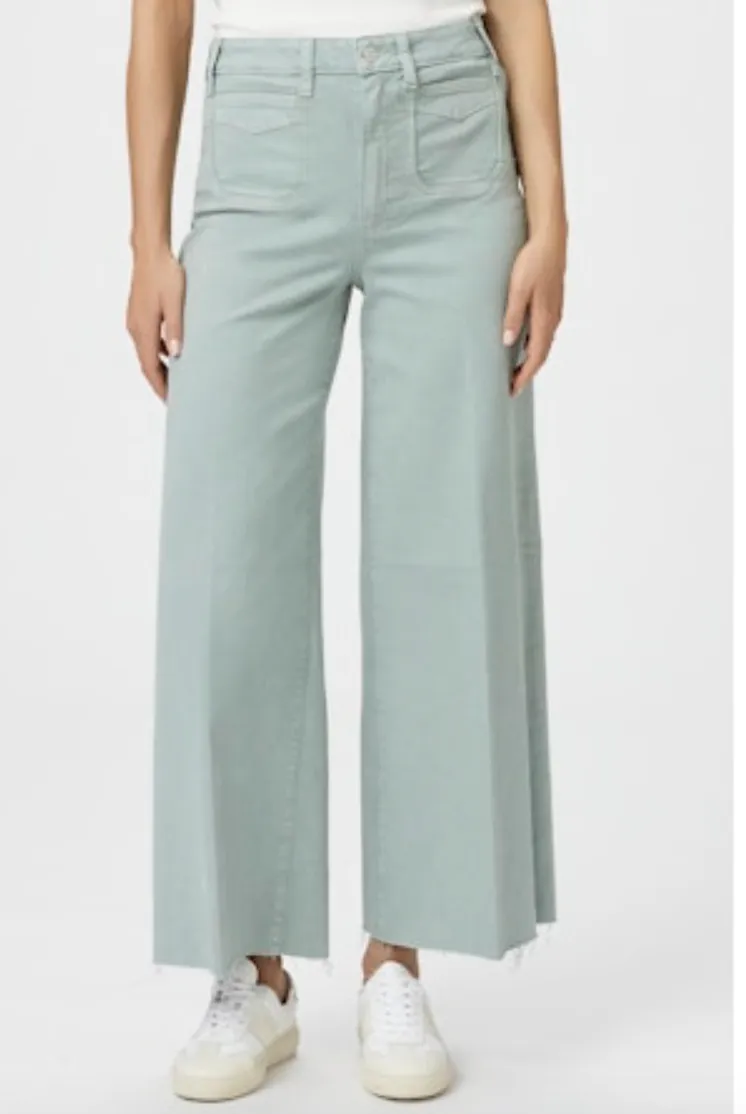 Paige Ankle Inset Patch Pocket Vintage Dusty Sage