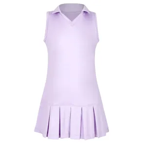 #Pansies in Paris Lavender Pleat Dress
