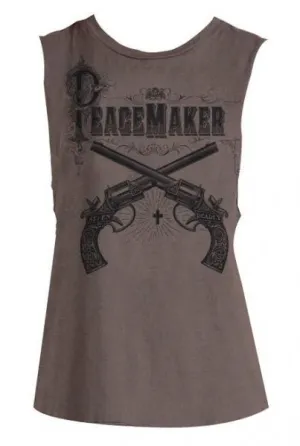 Peacemaker Muscle Tee - Brown -