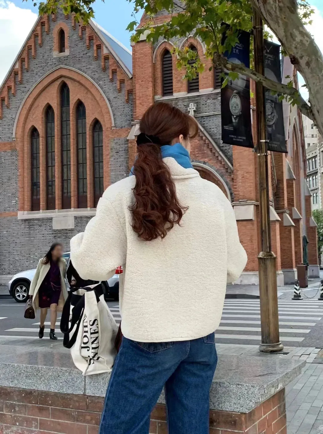 Peter Pan Collar Wool Short Coat
