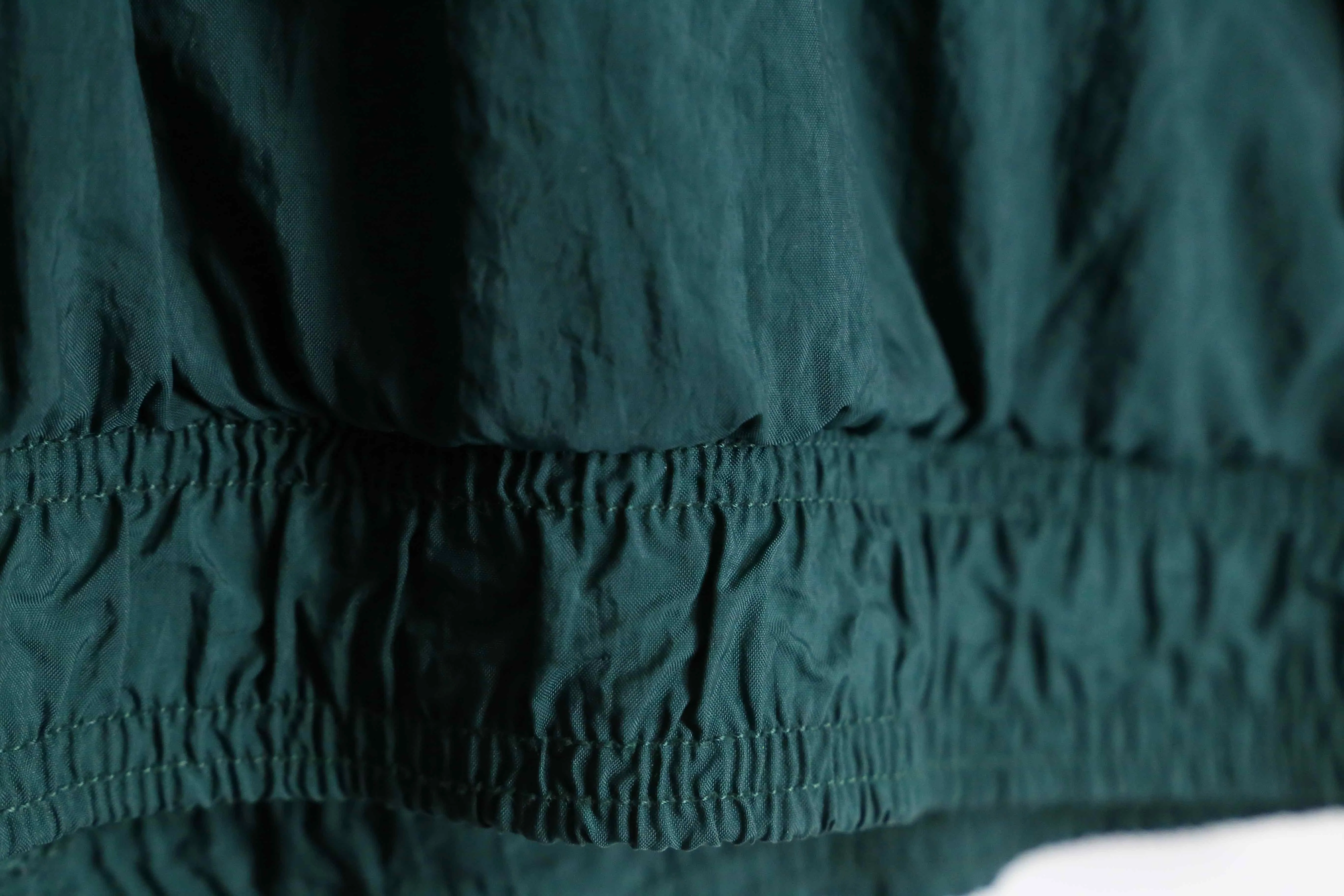 "adidas" green × white nylon track jacket