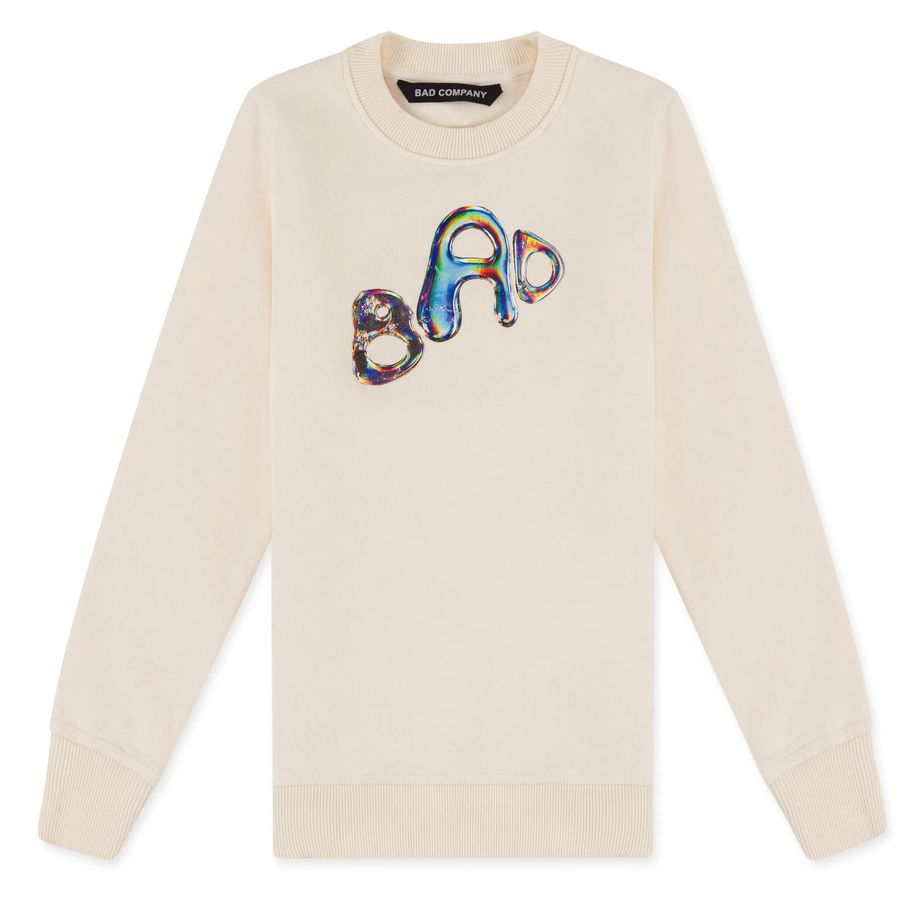 "BAD IN DIMENSIONS" Kids Sweatshirt - Cream