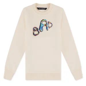 "BAD IN DIMENSIONS" Kids Sweatshirt - Cream