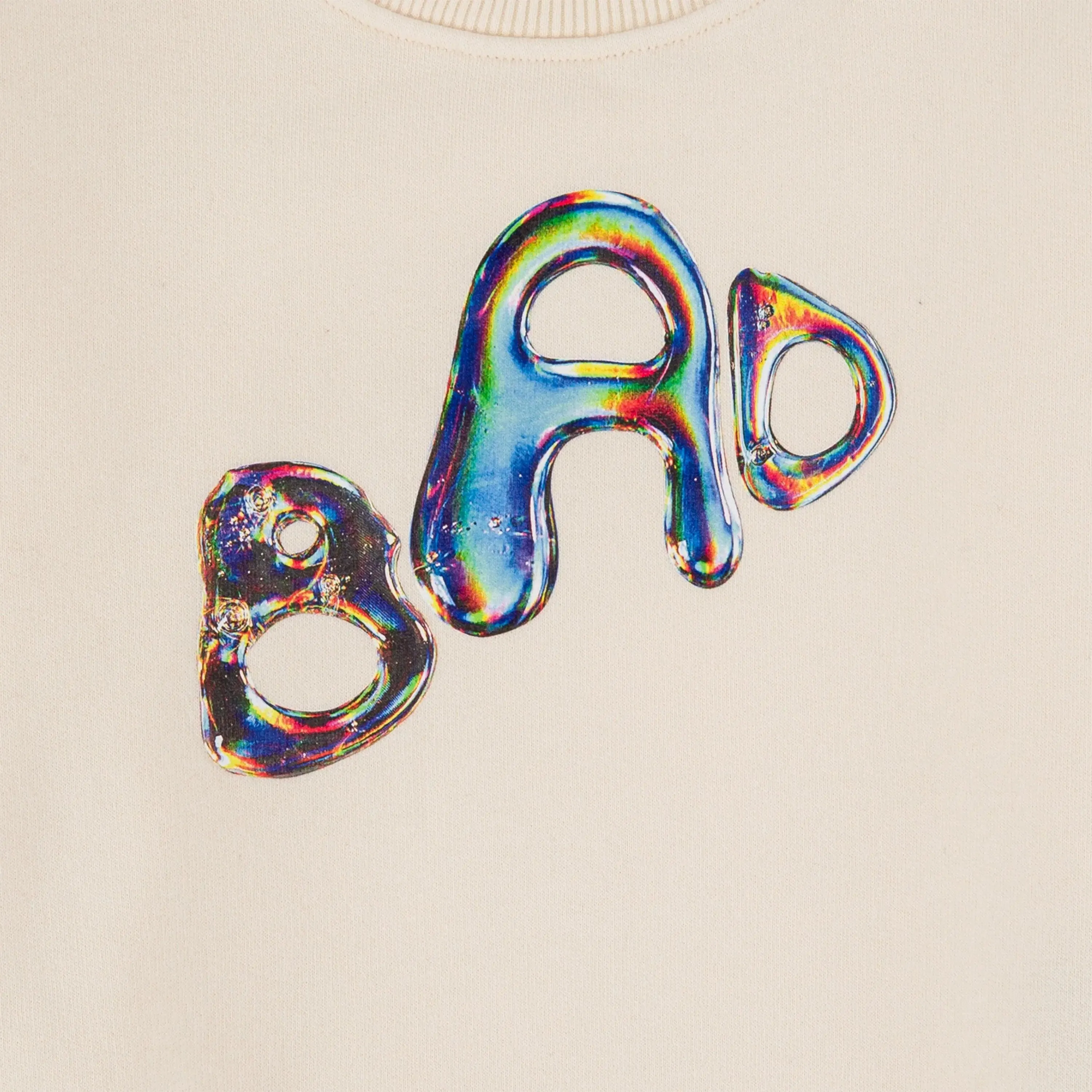 "BAD IN DIMENSIONS" Kids Sweatshirt - Cream