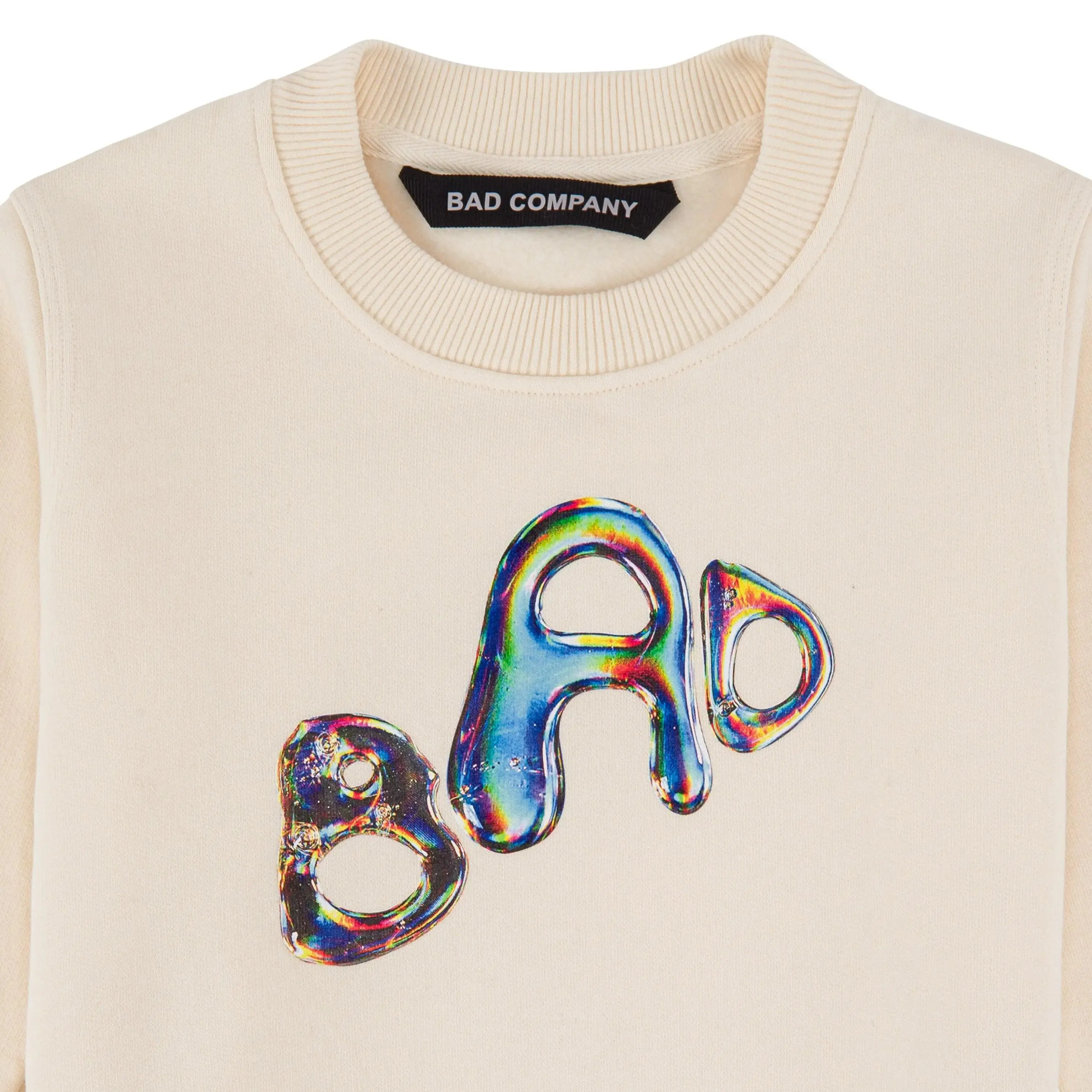 "BAD IN DIMENSIONS" Kids Sweatshirt - Cream