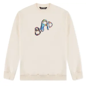 "BAD IN DIMENSIONS" Sweatshirt - Cream